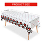 Lecpeting 2 Pcs Casino Tablecloth Casino Plastic Table Covers 87 x 51 Inches Poker Birthday Tablecovers for Birthday Party Supplies