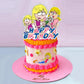 ???????????? ?????????????? Birthday Party Decorations, Cartoon Girls Themed Set Includes Banner, Cupcake Cake Toppers, Birthday Balloons for Fans Adults Party