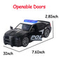 UXRPTU Police Car Toys for Boys 3 4 5 6 7 with Sirnes Sound and Light 1:20 Plastic Openable Door Friction Powered Car Toy for Kids Toddlers Boys Gifts