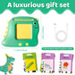 Dinosaur Talking Flash Cards for Toddlers Ages 1-5, 224 English Words Learning Toy with Real Voice Pronunciation, Interactive Educational Speaking