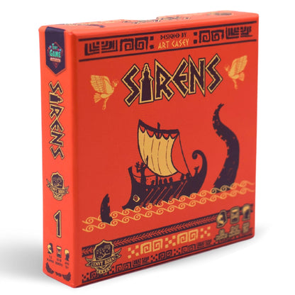 Envy Born Games Sirens | Greek Mythology Travel Board | Strategic Musical Card Drafting for 1-2 Players, Ages 12+ | Easy to Learn for Family Night |