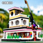 General Jim's Music Store & Car Wash Street View Modular City Building Block Set, 2,168 Pieces with Light Kit Toys & Bricks | GJ MSCW