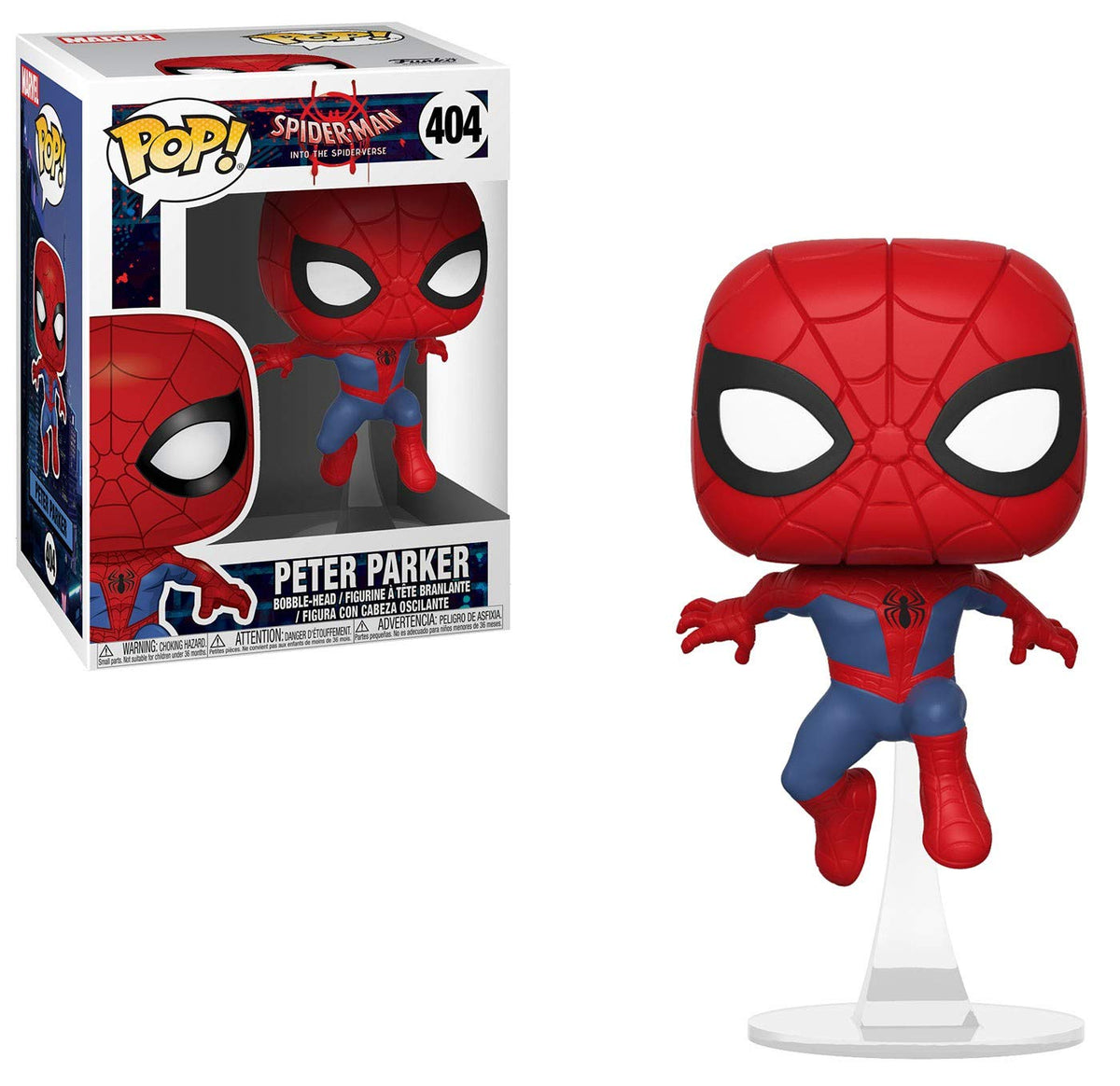Funko Pop Marvel: Animated Spider-Man Movie - Spider-Man Collectible Figure, Multicolor