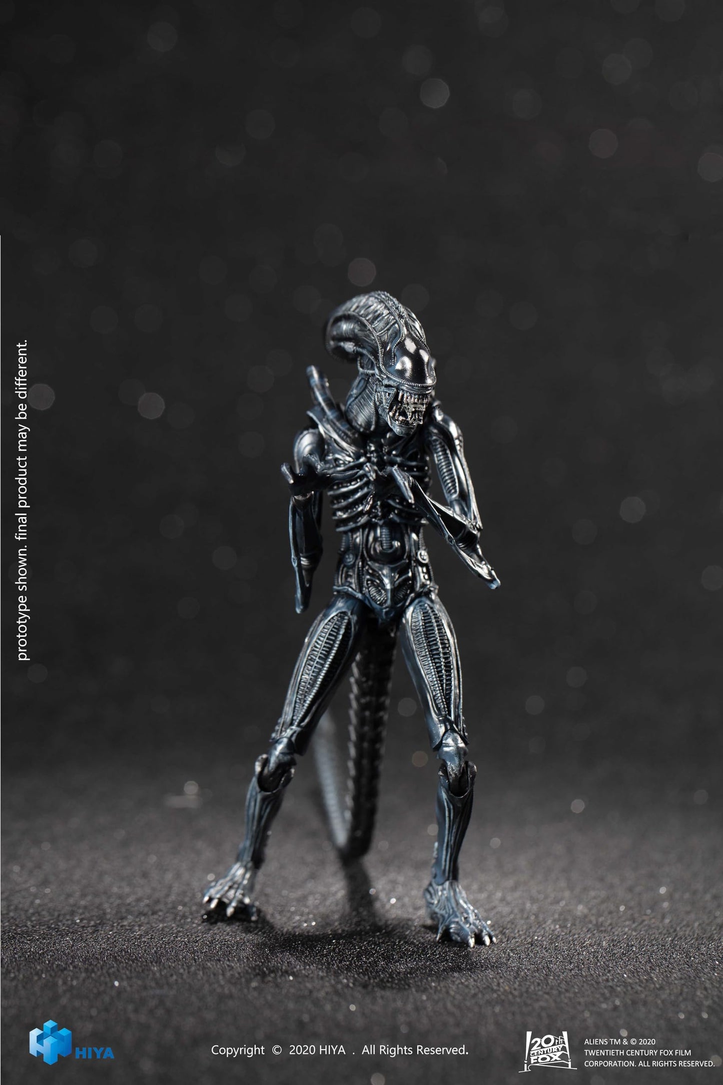 Hiya Toys Exquisite Mini Series 1/18 Scale 5 Inch Aliens Alien Warrior Blue Action Figure