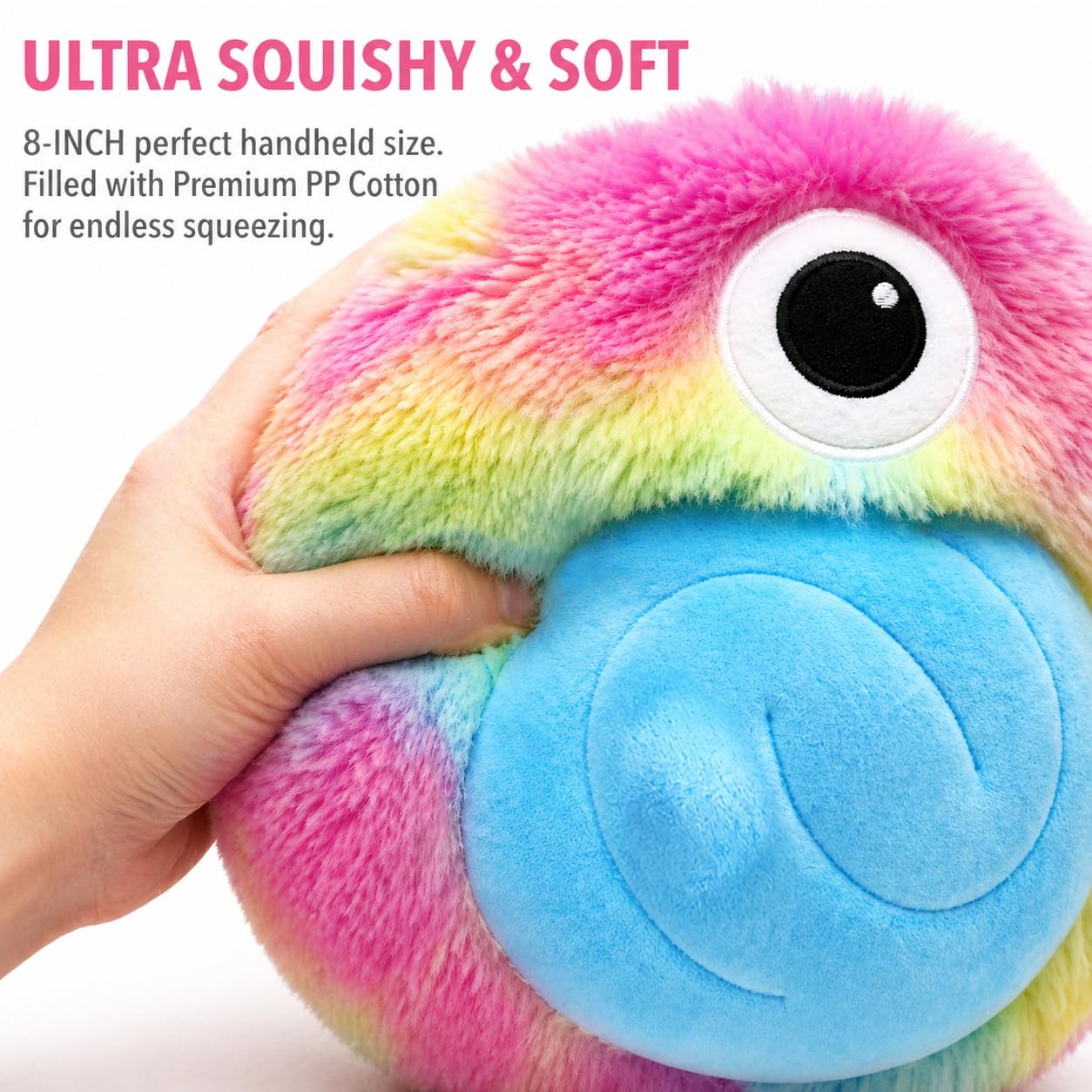 SHSEEN Maze Fidget Plush, Quiet Sensory Monster Stuffed Animal, 8.5 in