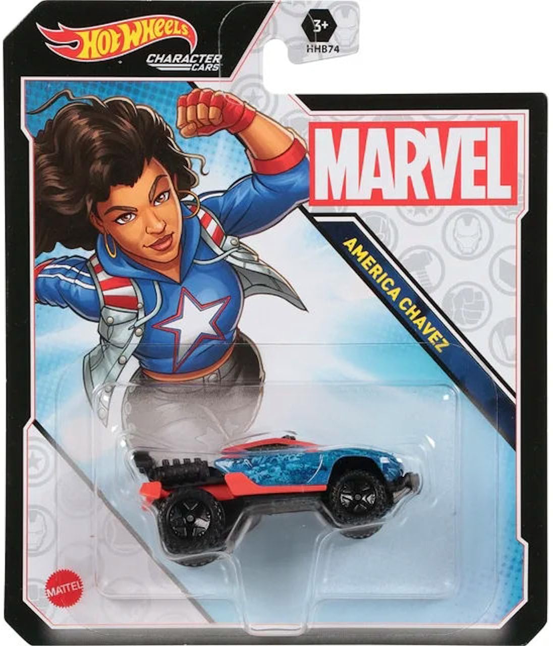 Hot Wheels Character Cars - Complete 6?Pack (HHB74?956G) | Includes Black Panther, Namor, Shuri, Ms. Marvel, Captain Marvel & America Chavez | 1:64