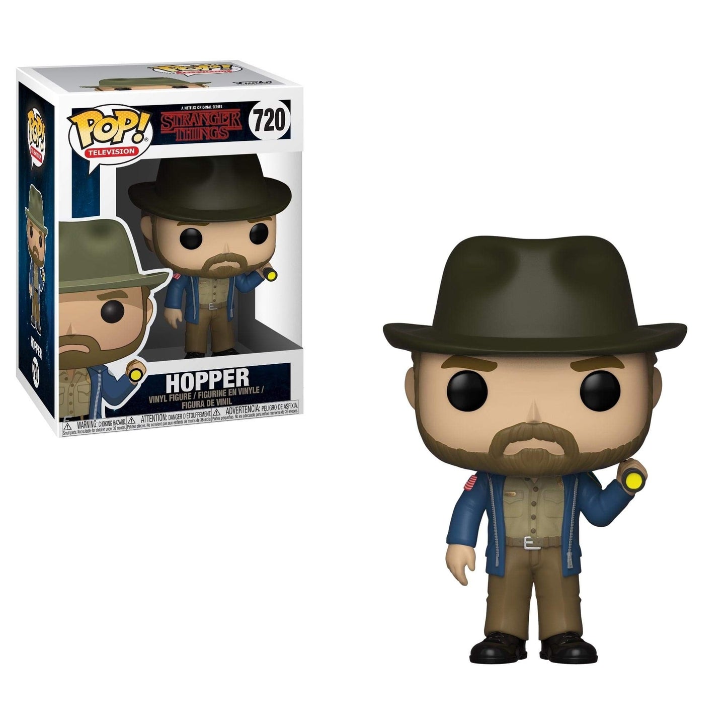 Funko 34019 Pop! Television: Stranger ThingsHopper with Flashlight, Standard, Multicolor