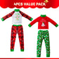 JOYIN 4 Pcs Christmas Elf Accessories - Xmas Clothing Ugly Sweaters for Dolls, Santa and Snowman Classic Style Green and Red Sweaters for Holiday