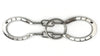 MAGIKON Traditional Brain Teaser, Classical Metal Horseshoe Puzzle Silver