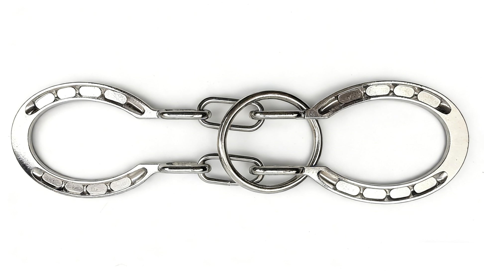 MAGIKON Traditional Brain Teaser, Classical Metal Horseshoe Puzzle Silver