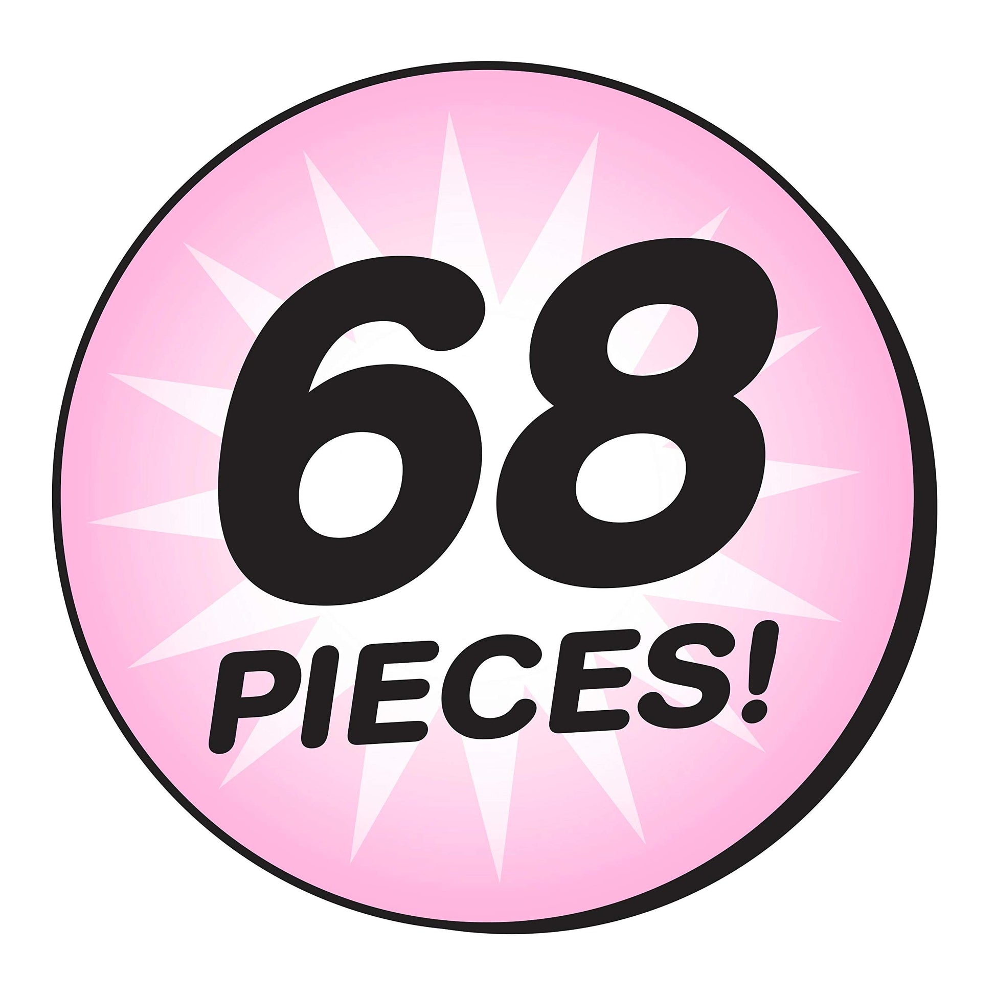 Just Play Shrinky Dinks 68-piece Jewelry Kit, Includes Beads, Barrettes, Elastic String and Earring Hoops, Kids Toys for Ages 5 Up
