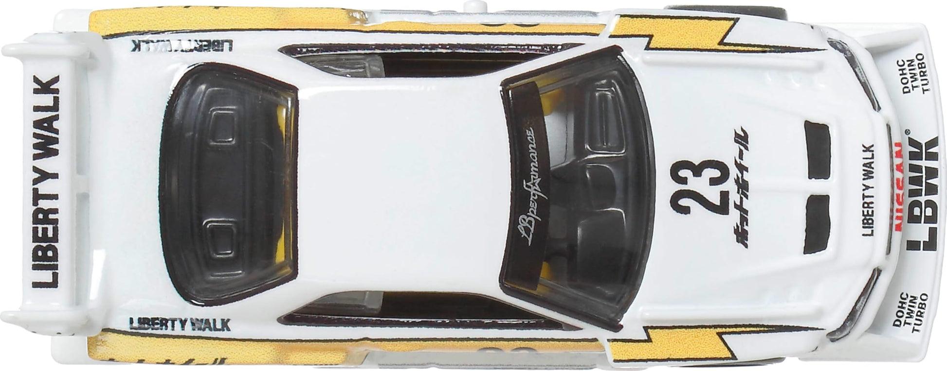 Hot Wheels Premium Car Culture Collectible Toy Car, 1:64 Scale Die-Cast LB-ER34 Super Silhouette Nissan Skyline, Silhouettes Vehicle with Real Riders