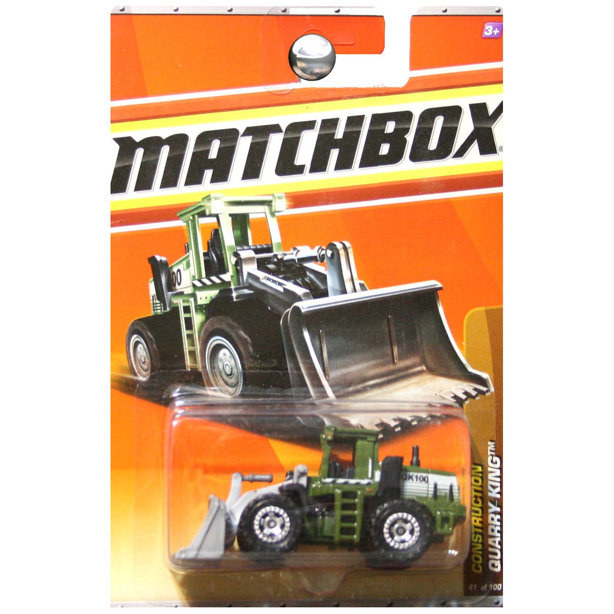 Matchbox 2011 Construction Quarry King Tractor Dark Green #41