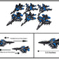12 PIeces Camo Black Military Fighter Jet Toy Set, 3.5 Inches, Pull-Back-and-Release Action
