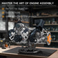 Mould King V8 Engine Building Blocks Sets, V8 Engine Model kit, Build Your Own STEM Model Engine, 8-Cylinder Car Engine Building Engineering Toys