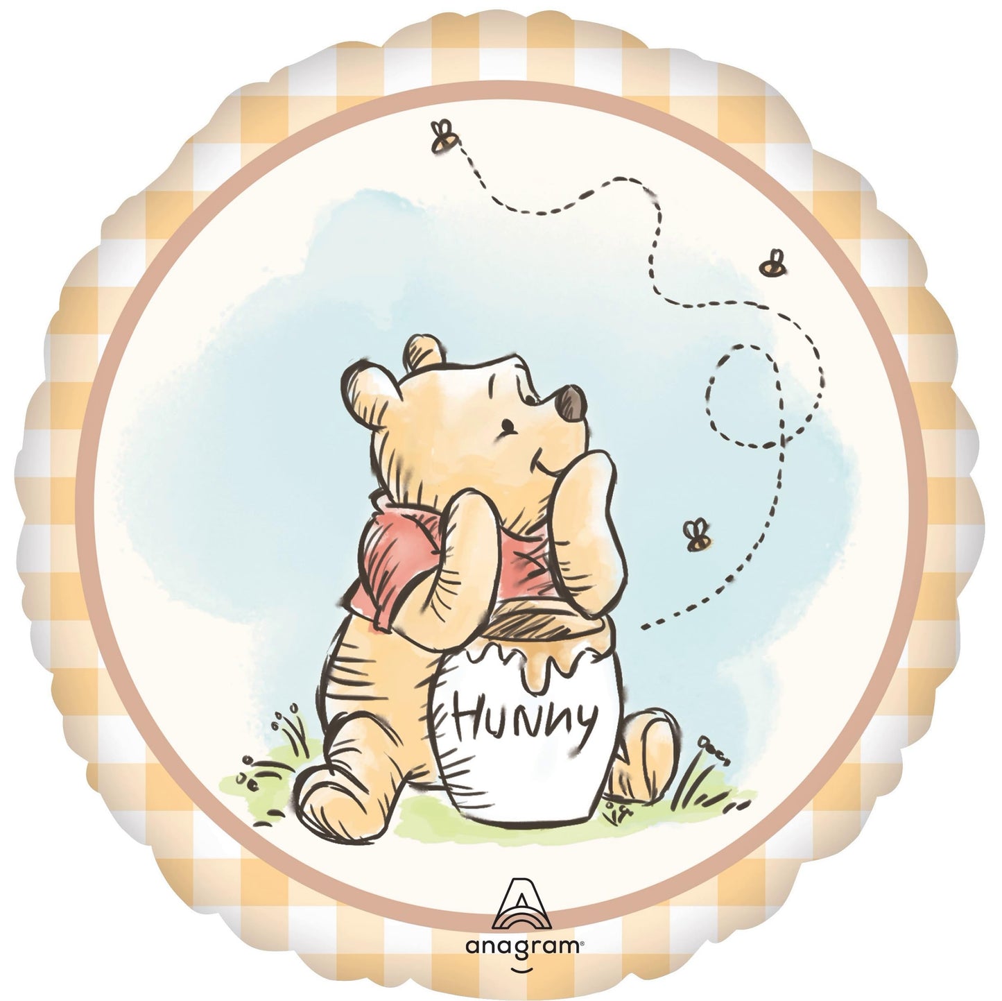 Classic Pooh Birthday Party Supplies 7pc Balloons Decorations with Airloonz