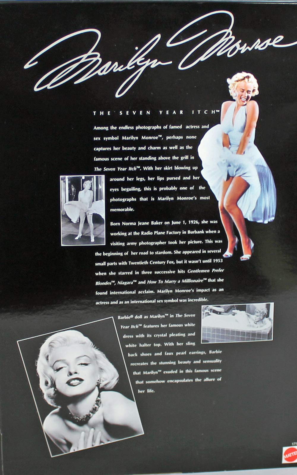 1997 Barbie Collectibles - Barbie as Marilyn - The Seven Year Itch
