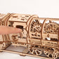 UGEARS Locomotive with Tender Mechanical 3D Puzzle, Wooden Construction Set, Business Gift, Christmas and Thanksgiving Present, Adult Craft Set