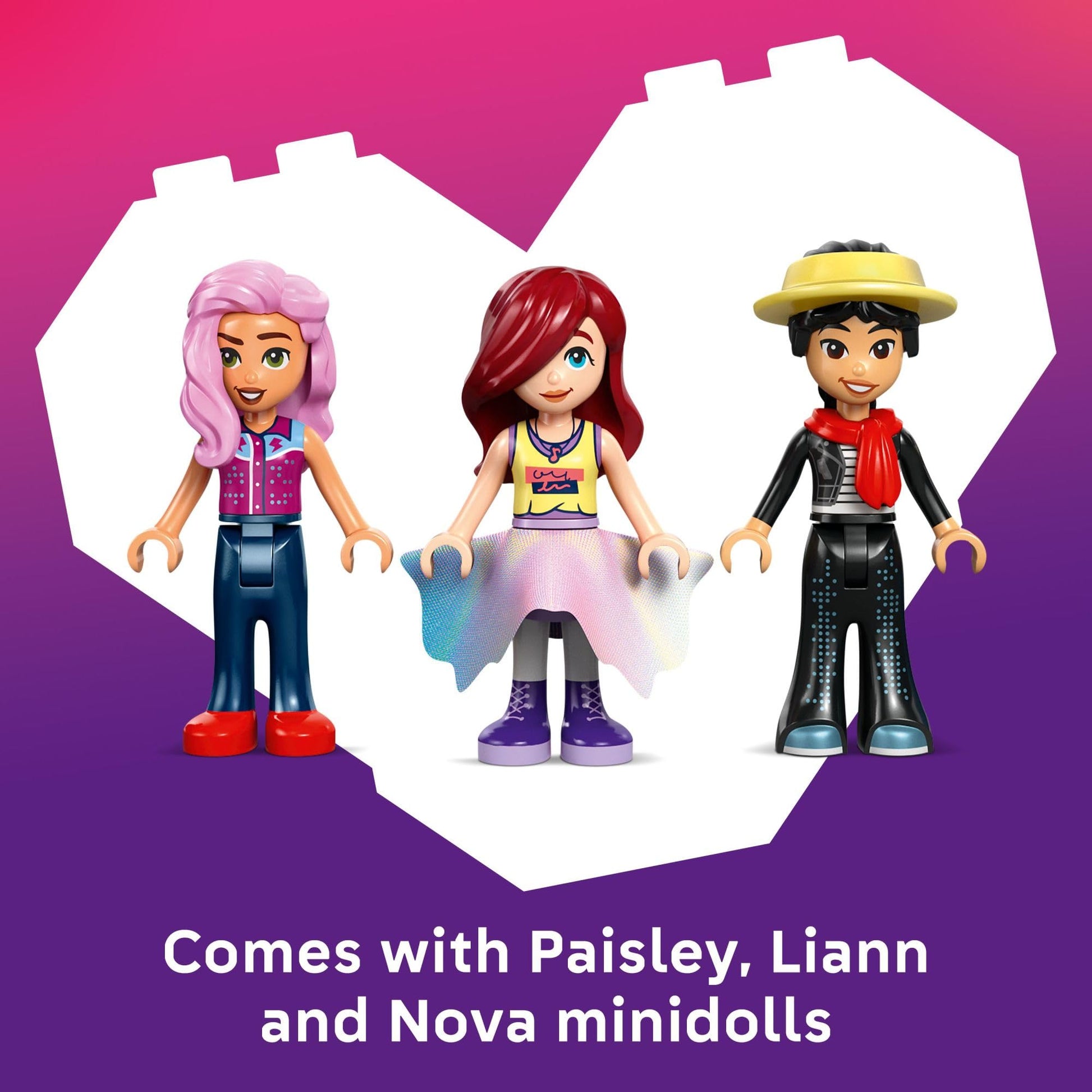 LEGO Friends Heartlake City Fashion Show Building Toy for Girls & Boys - Pretend Play Set for Kids, Ages 7+ - W/Paisley, Liann & Nova Minidolls