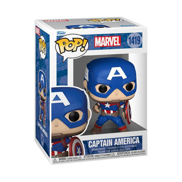 Funko Pop Marvel - Captain America - Marvel Comics - Collectable Vinyl Figure - Gift Idea - Official Merchandise - Toys for Kids & Adults
