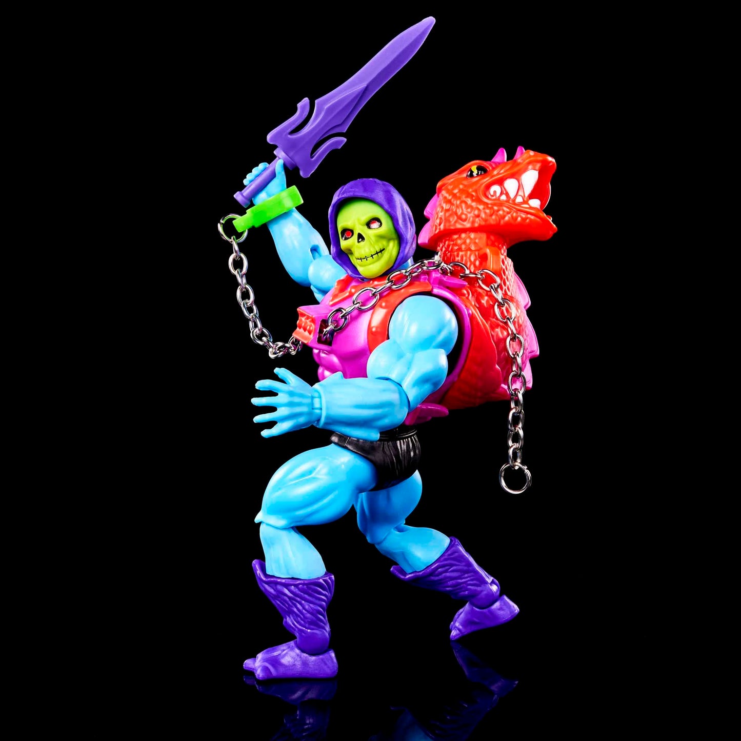 Masters of the Universe Origins Action Figure with Accessories, Deluxe Dragon Blast Skeletor 5.5-in MOTU Collectible