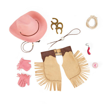 Our Generation - Rodeo Play Set - Equestrian Set - Cowboy Hat, Western Chaps & Horse Toy - 18-Inch Doll Accessories - Pretend Play - Toy for Kids 3