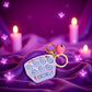 Jowxsx Purple Mini Game Keychain, LED Electronic Mini Hamster Memory Game Keychain with Bells, “Guess-Where I Am Fidget for Kids Adult Handheld Games
