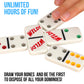Regal Games - Wild Spinner Dominoes - Compatible with Spinner and Double 9 Dominoes - Fun Family-Friendly Game - Includes Score Pad and Rules Sheet