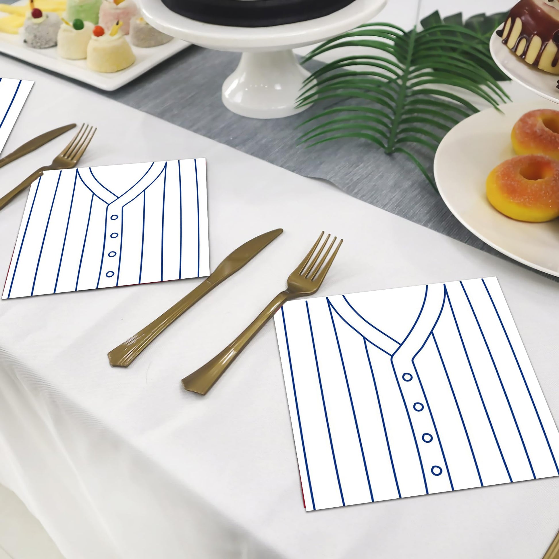 Baseball Themed Party Napkins 4 Ply Napkins Baseball Disposable Lunch Dinner Paper Napkin Set for Theme Party,Birthday Party Baby Shower 40Pcs