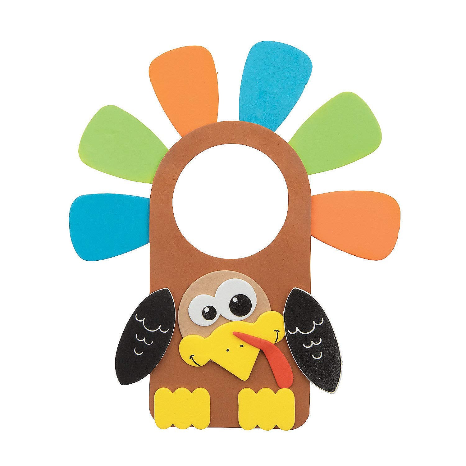 Turkey Door Knob Craft Kit - 12 - Crafts for Kids and Fun Home Activities