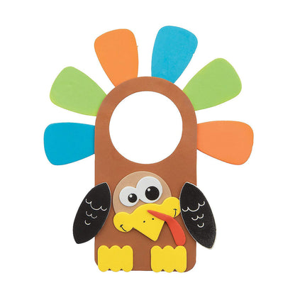 Turkey Door Knob Craft Kit - 12 - Crafts for Kids and Fun Home Activities