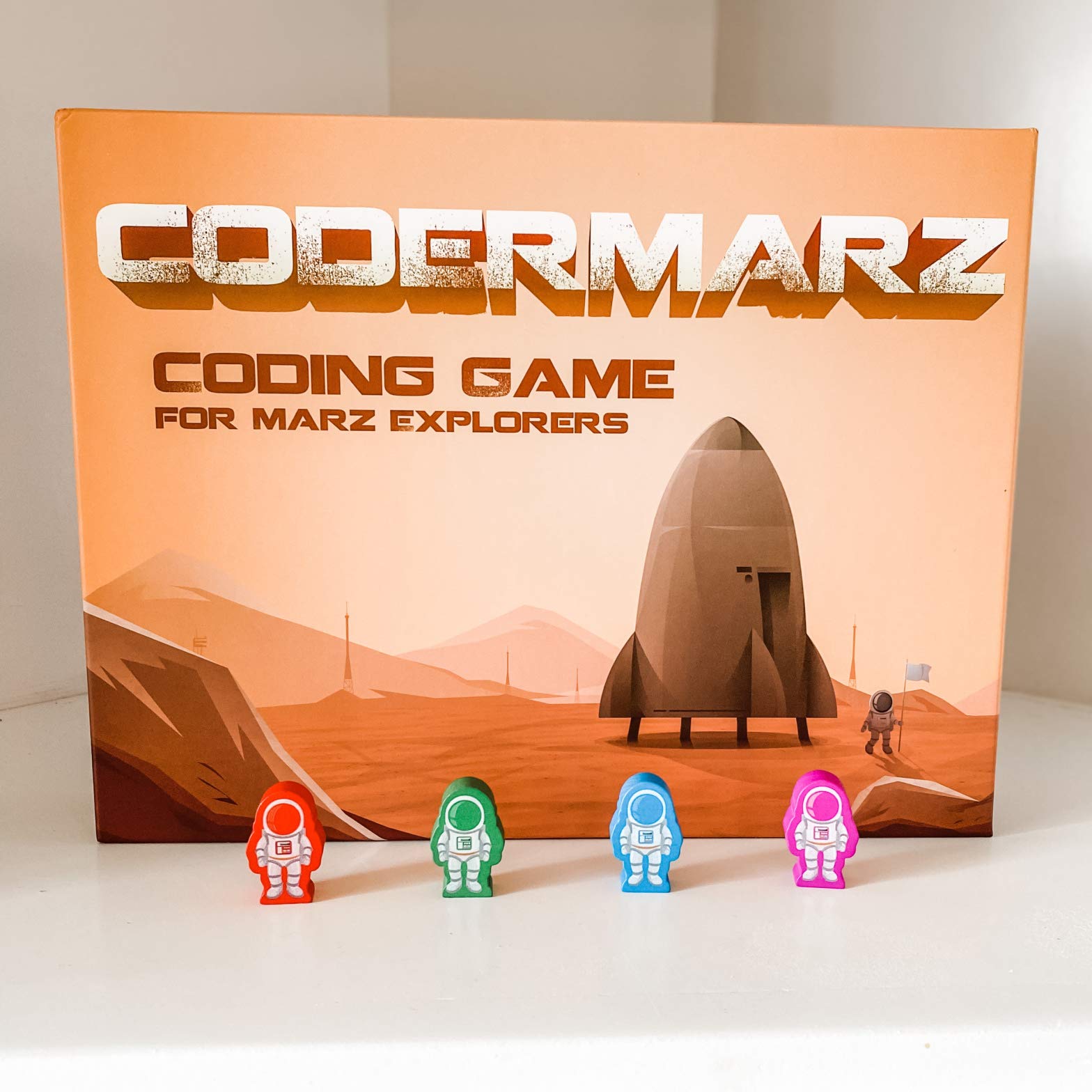 CoderMarz Game for Space and AI Learners! NBC Featured: First Ever Board Game for Boys and Girls Age 6+. Teaches About Mars, AI and Computer