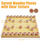 Luoyer 14 Inch Wooden Foldable Chinese Chess Xiangqi Travel Game Set with Wooden Chess Pieces Traditional Tabletop Strategy and Skill Game for Teens