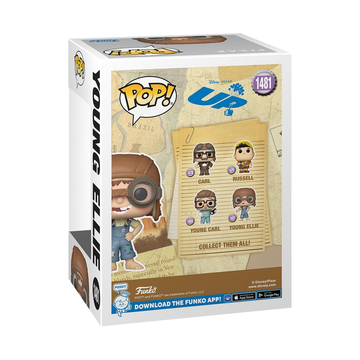 Funko POP! Disney: UP - Young Ellie - up - Collectable Vinyl Figure - Gift Idea - Official Merchandise - for Kids & Adults - Movies Fans - Model