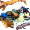 Ocean Sea Animal,8 Inch Rubber Bath Toy Set(8 Pack Random),Super Stretches Material TPR, Some Kinds Can Change Colour, ValeforToy Floating Bathtub Toy