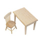 AUEAR, 5 Pack 1 12 Miniature Dining Table Chair Wooden Furniture Accessories Set