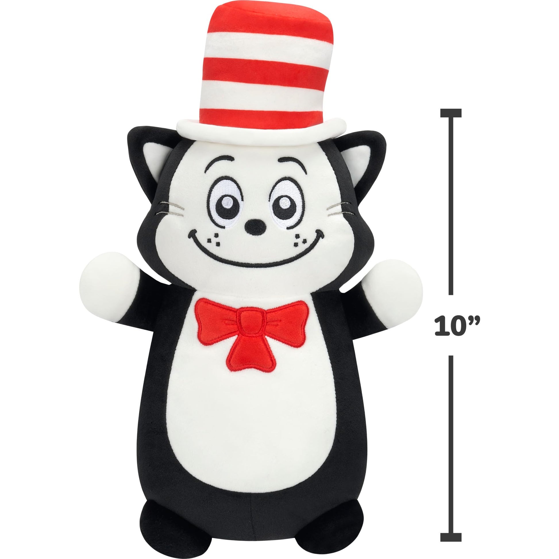Squishmallows Original 10in The Cat in The Hat HugMees - Ultrasoft Official Jazwares Plush (Medium-Sized)