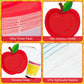 96 Pcs Back to School Plates and Napkins Set - Apple Disposable Tableware Kit, including Paper Plates, Napkins, Cups and Forks for All Grades First