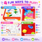 Carolart Sand Table, Indoor Outdoor Sensory Table Gift for Kids 3+