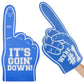Okuna Outpost Blue Foam Finger - Lightweight Grip & Blue Sports Fan Accessories - Portable Design & Sports Party Favors - Two-Pack & Number One Fan