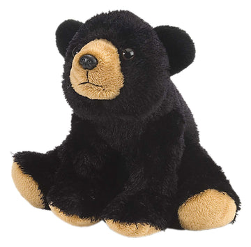 Wild Republic Black Bear Plush, Stuffed Animal, Plush Toy, Gifts for Kids, Cuddlekins 8, Multi, 8", (Model: 10832)