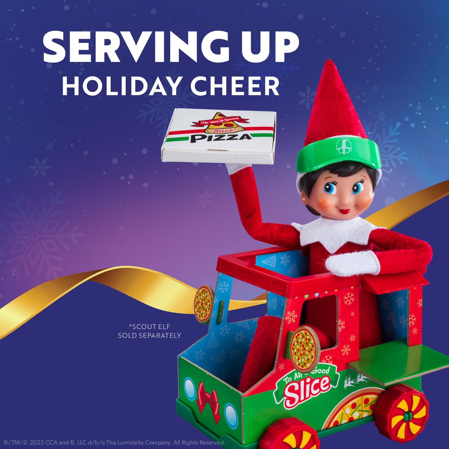 The Elf on the Shelf Polar Props Pizza Truck Play Set