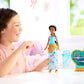 Mattel Disney Princess Jasmine Fashion Doll & Accessories with 8 Surprises, Including Heart Gem Box, Ring for Child & 9 Play Pieces, Inspired by Movie