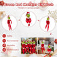 Dragon BaBa 12.6'' Red Christmas Monster Plush Toy, Christmas Stuffed Figures Doll for Kids and Christmas Tree Home Decorations(Red)