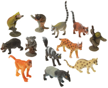 U.S. Toy Assorted Rain Forest Animal Figures, Multicolor, One size fits most (UST1625)