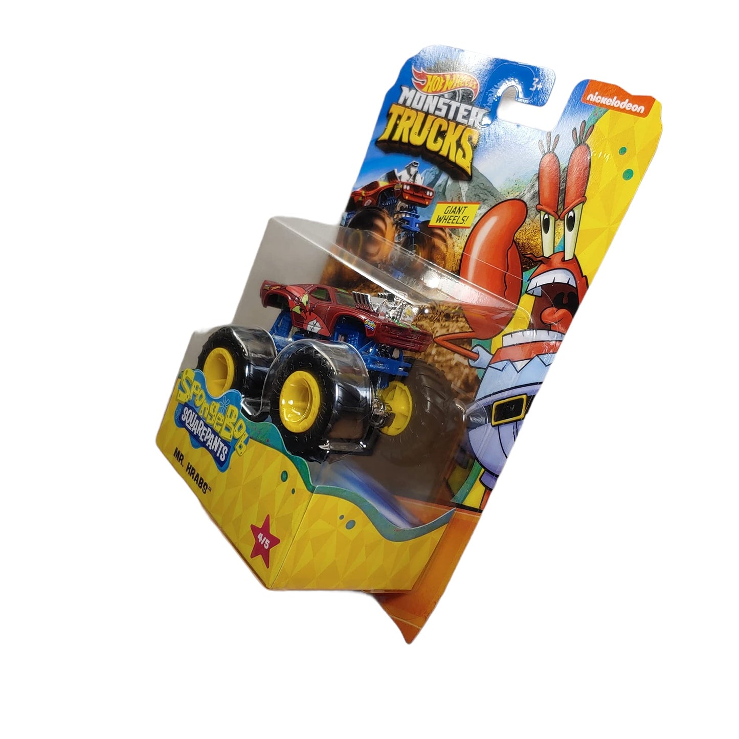 Hot Wheels Monster Trucks Spongebob Squarepants Mr Krabs 4/5