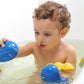 caaocho Pure Natural Rubber Bath Toy - Kala the Whale Baby Toy - Hole Free, BPA Free Bath Toys for Infants, Without Holes Sealed Natural Rubber