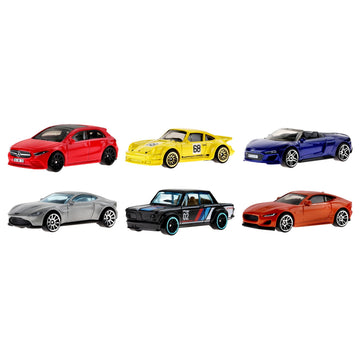 Hot Wheels European Car Culture Multipack - 6 Toy Cars in 1:64 Scale Tribute to The European Automotive Industry, Gift for Children from 3 Years