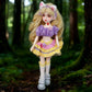 Linara 1/6 BJD Doll 12in Full Set with Dress Shoes Wig Makeup Christmas Birthday (Purple)