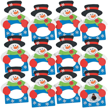 Snowman Picture Magnet Craft Kit -50 Pc - Crafts for Kids and Fun Home Activities